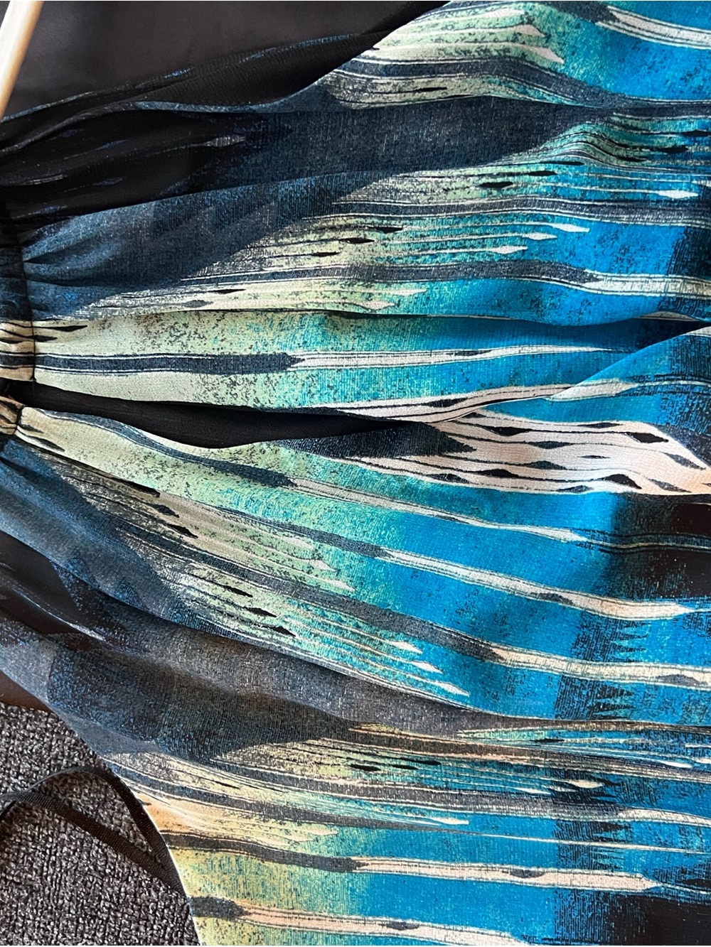 RACHEL Rachel Roy Blue & Teal Printed Maxi Dress